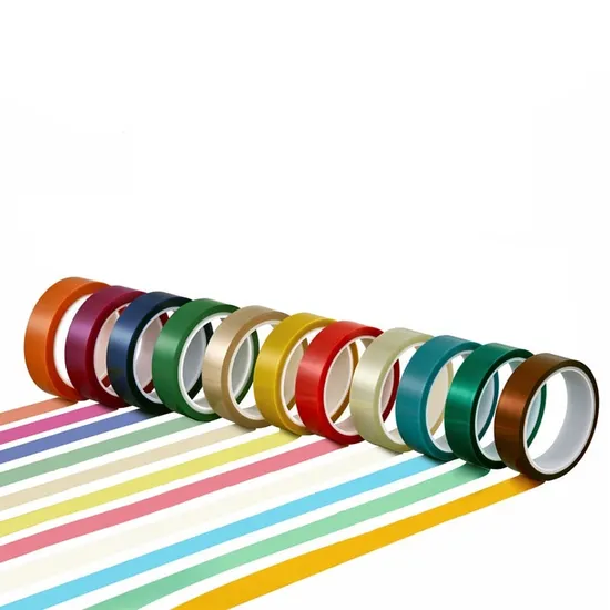 Ruban polyester vert haute température pour le masquage de revêtement en poudre