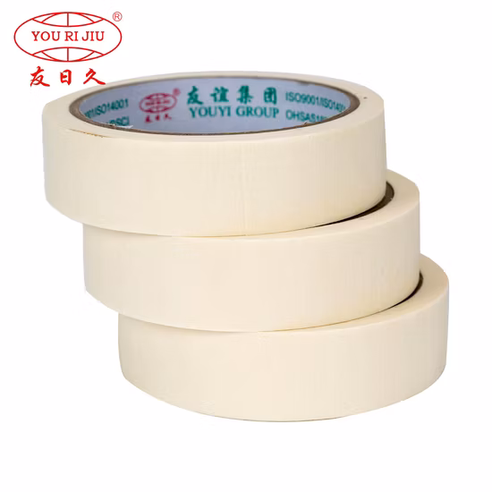 Ruban de masquage pour peinture, décoration de voiture, meilleure qualité, fabriqué en chine, couvrant le ruban adhésif en papier crépon, vente en gros
