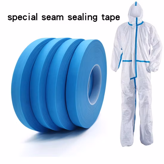 Ruban d'étanchéité antibactérien imperméable bleu PEVA pour couture à air chaud, certificat CE, pour tissu
