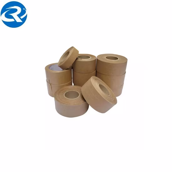 Emballage de scellage de carton de haute qualité, ruban de papier kraft auto-adhésif inscriptible